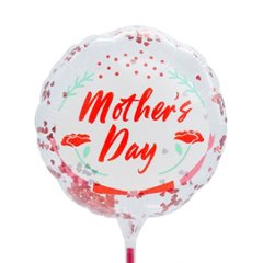 【バルーン】	 MVPスティックバルーン130mmラウンド　マザーズデーカーネーション画像