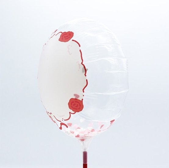 【バルーン】 MVPスティックバルーン130mmラウンド マザーズデーブーケフレーム画像