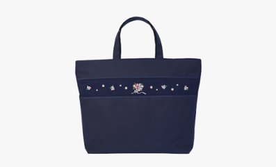 自立型ファスナー付き刺繍レッスンバッグ【本店限定デザイン】 の画像