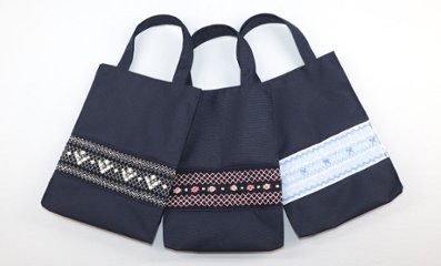 スモッキング刺繍入り シューズバッグ　【ネット限定】画像