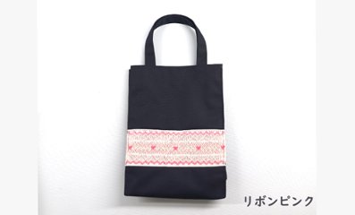 スモッキング刺繍入り シューズバッグ　【ネット限定】画像