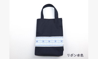 スモッキング刺繍入り シューズバッグ　【ネット限定】画像