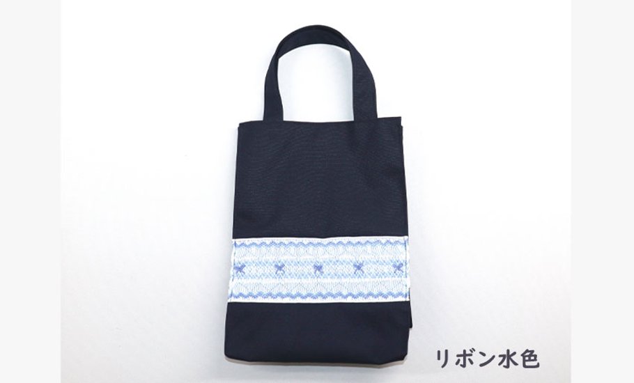 スモッキング刺繍入り シューズバッグ　【ネット限定】画像