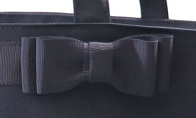 完全自立型 ファスナー付き トートバッグ 【リボンブローチ付き】 画像