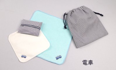 【本店限定】タオルハンカチ・巾着袋4点セット｜刺繍｜スクール小物画像