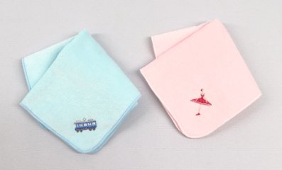 【本店限定】タオルハンカチ・巾着袋4点セット｜刺繍｜スクール小物画像