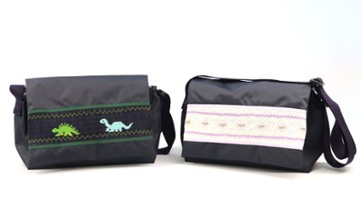 通園バッグ・お弁当かばん【スモッキング刺繍／手刺繍】の画像