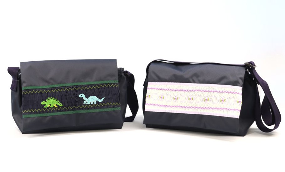 通園バッグ・お弁当かばん【スモッキング刺繍／手刺繍】画像