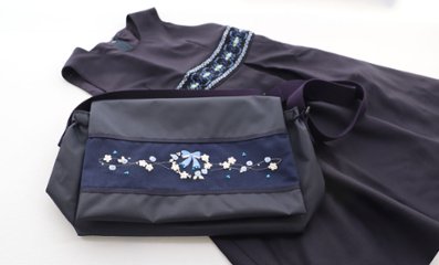 通園バッグ・お弁当かばん【スモッキング刺繍／手刺繍】画像