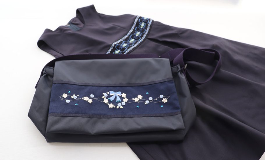 通園バッグ・お弁当かばん【スモッキング刺繍／手刺繍】画像