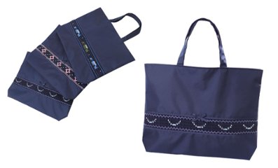 スモッキング刺繍レッスンバッグ　レスキューの画像
