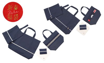 【福袋】通園通学5点セット【スモッキング刺繍ミニトート】の画像