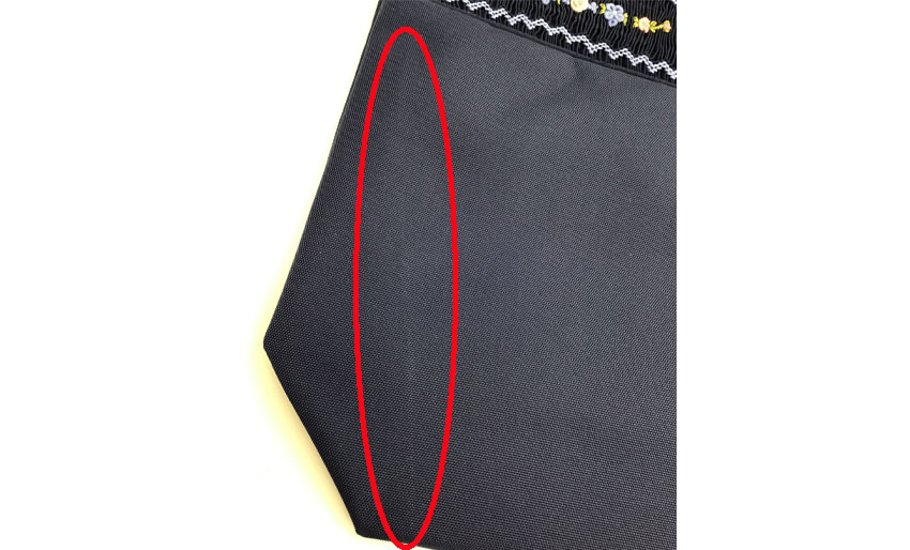 【訳アリ品20％OFF】スモッキング刺繍 自立型ファスナー付きレッスンバッグ｜B4サイズ｜日本製｜ お花画像