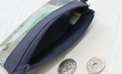 【ネット限定】スモッキング刺繍入り ナイロン製パスケース ｜小銭入れ付き画像