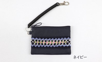 【ネット限定】スモッキング刺繍入り ナイロン製パスケース ｜小銭入れ付き画像