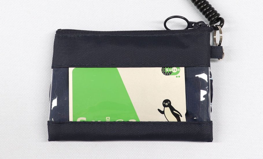 【ネット限定】スモッキング刺繍入り ナイロン製パスケース ｜小銭入れ付き画像