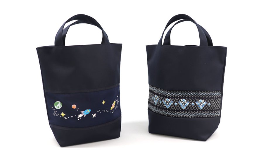 【20％OFF】スモッキング刺繍・手刺繍入り シューズバッグ【ネット限定】画像