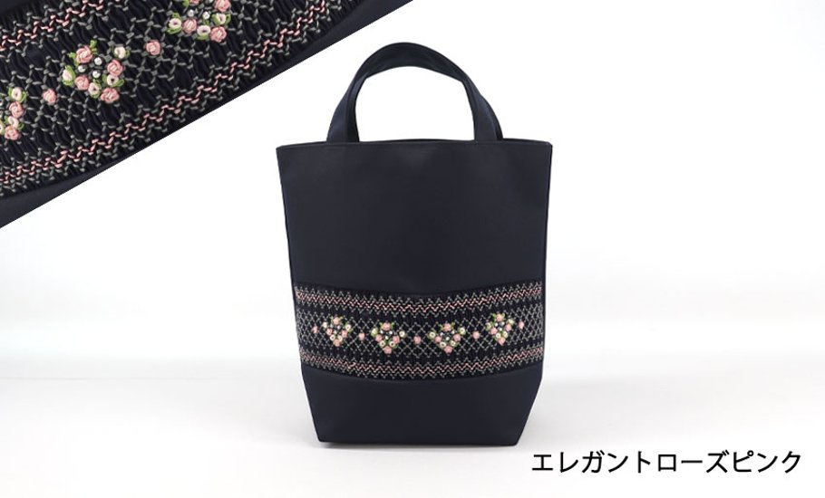 【20％OFF】スモッキング刺繍・手刺繍入り シューズバッグ【ネット限定】画像