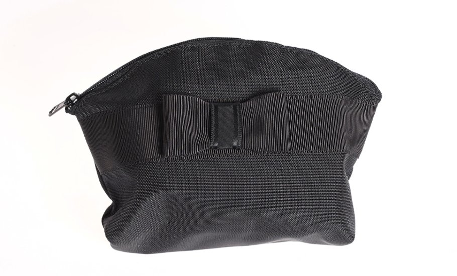 【訳あり品20％OFF】日本製 リボン携帯スリッパ(巾着・ポーチ付き)LLサイズ｜24.5～25.5cm画像