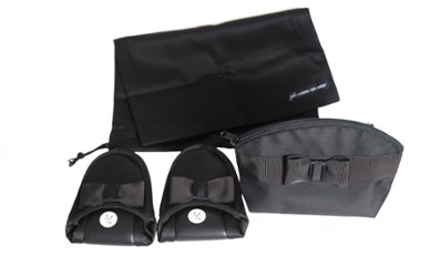 【訳あり品20％OFF】日本製 リボン携帯スリッパ(巾着・ポーチ付き)LLサイズ｜24.5～25.5cm画像