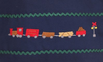 【訳アリ品のため50%OFF】手刺繍シューズバッグ｜きしゃ画像