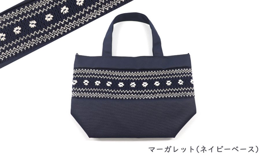 【新柄入荷】 スモッキング刺繍入り｜ミニトート｜送料無料画像