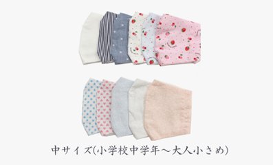 【在庫限り80％OFF】　立体布マスク【　中サイズ】の画像