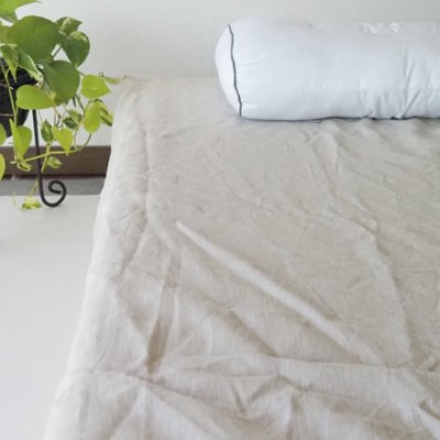 Linen Fitted Sheet | リネンベッドシーツ (全4色)の画像