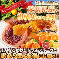 【送料無料(沖縄・離島への配送不可)】愛媛県産の柑橘類だけで作りました☆訳ありドライフルーツミックス100g【57ptプレゼント】の画像