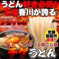 【全国送料無料】【ゆうパケット出荷】讃岐の製麺所が作る、チョイ辛うまチゲうどん4食(180g×4)【28ptプレゼント】画像