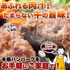 【送料無料(沖縄・離島への配送不可)】牛生ハンバーグ1.5kg(150g×10個)【147ptプレゼント】の画像