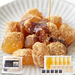 【送料無料(沖縄・離島への配送不可)】まるでわらび餅!!【お徳用】こんにゃくで作ったわらび餅130g×5袋（黒蜜・きなこ付き）【24ptプレゼント】画像