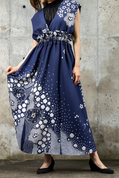 【受注商品】 ウエストフリルドレスの画像