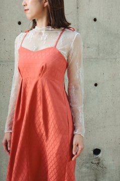 【受注商品】 ショルダータイタックワンピース画像