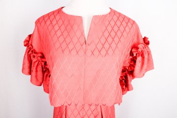 【受注商品】 オープンサイドフリルトップ＋ショルダータイタックワンピース画像