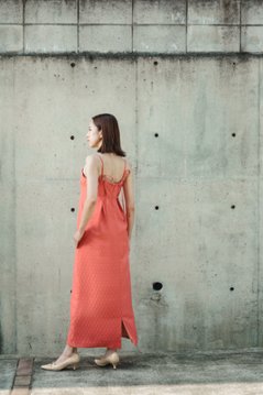 【受注商品】 オープンサイドフリルトップ＋ショルダータイタックワンピース画像