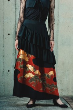 【受注商品】アシンメトリーフリルスカート画像