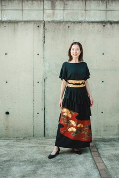 【受注商品】アシンメトリーフリルスカート画像