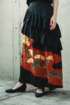 【受注商品】アシンメトリーフリルスカート画像