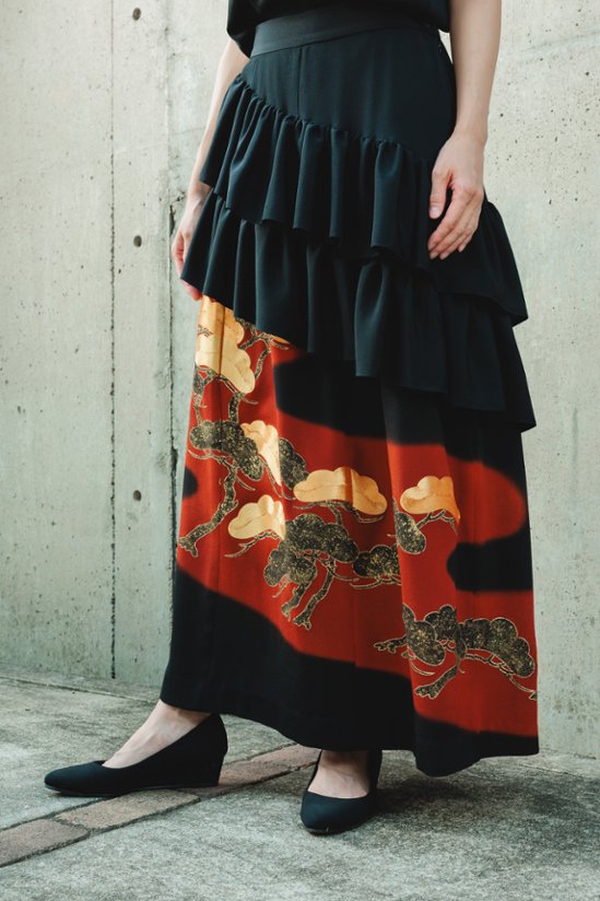 【受注商品】アシンメトリーフリルスカート画像