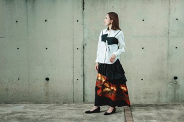 【受注商品】アシンメトリーフリルスカート画像