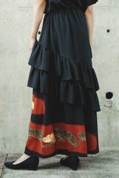 【受注商品】アシンメトリーフリルスカート画像