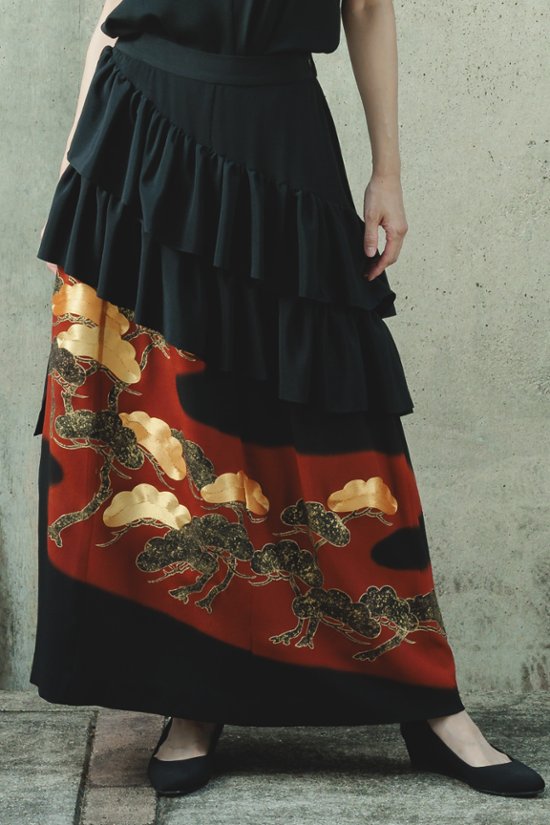 【受注商品】アシンメトリーフリルスカート画像