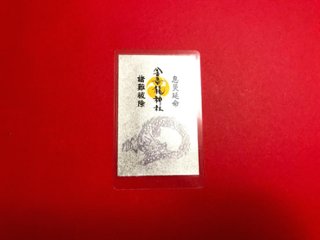 金吾龍神カード型お守り【息災延命】【諸難祓除】の画像