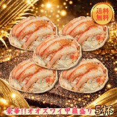【在庫限り】【送料無料】ズワイガニ甲羅盛り5の画像