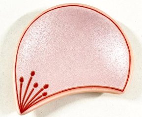 錦曙釉銀叩花びら箸置の画像