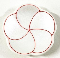 錦銀彩捻り梅箸置の画像