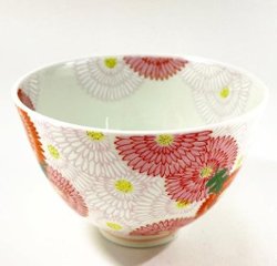 錦菊花尽くし軽々高茶碗の画像