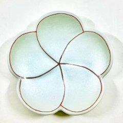 錦銀彩捻梅形小皿　9㎝の画像