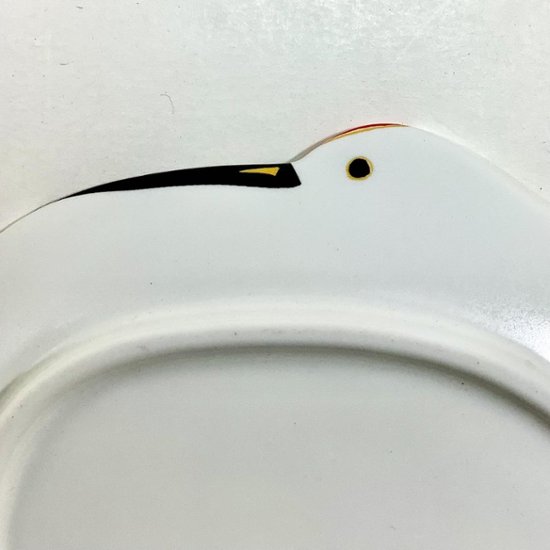 錦雪衣金羽根鶴形銘々皿　12㎝画像